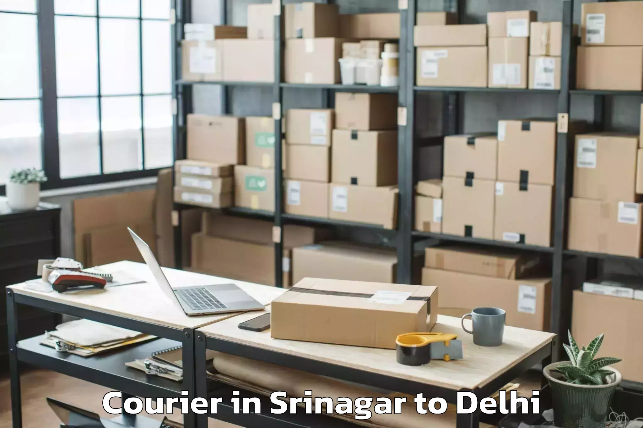 Book Your Srinagar to Jhilmil Courier Today